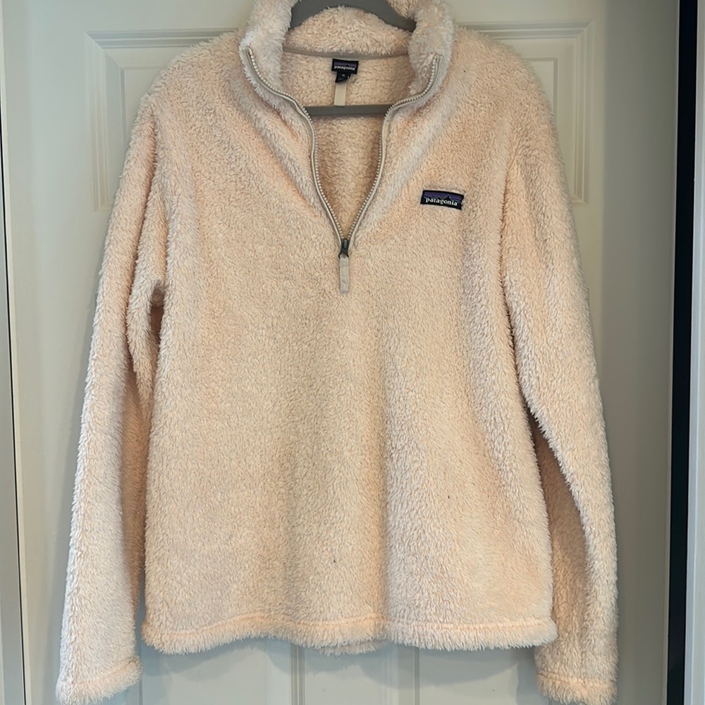 EUC women’s Patagonia half-zip in blush pink size XL
